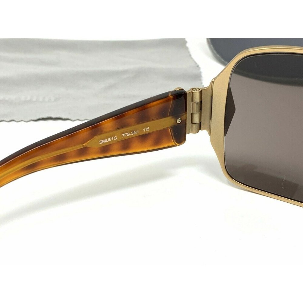 Miu Miu Sunglasses Smu51g 7fs-3n1 Shield Gold And… - image 8